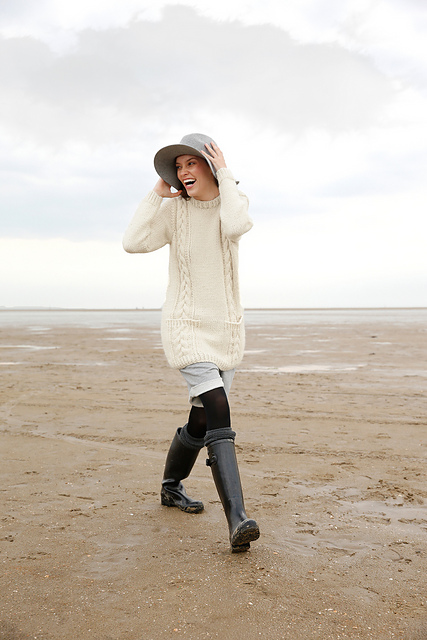 # 19 Zopf-Pullover mit Taschen