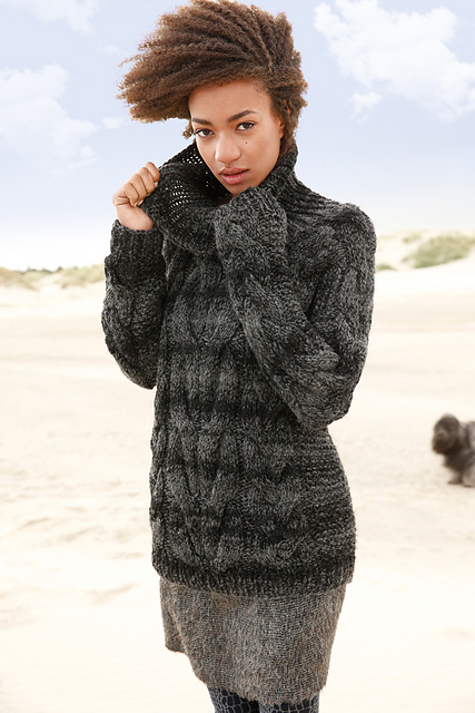 # 30 Pullover mit breiten Zöpfen