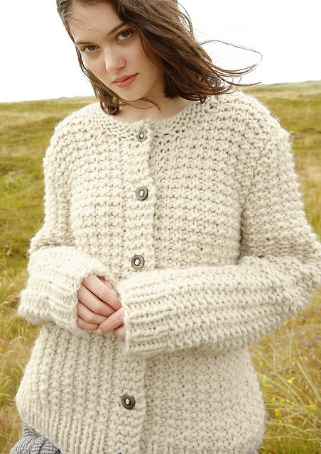 # 18 Jacke mit Strukturmuster