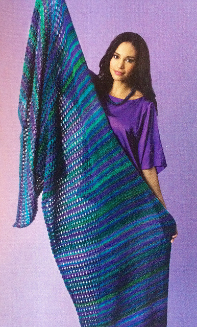Diagonal Lace Shawl
