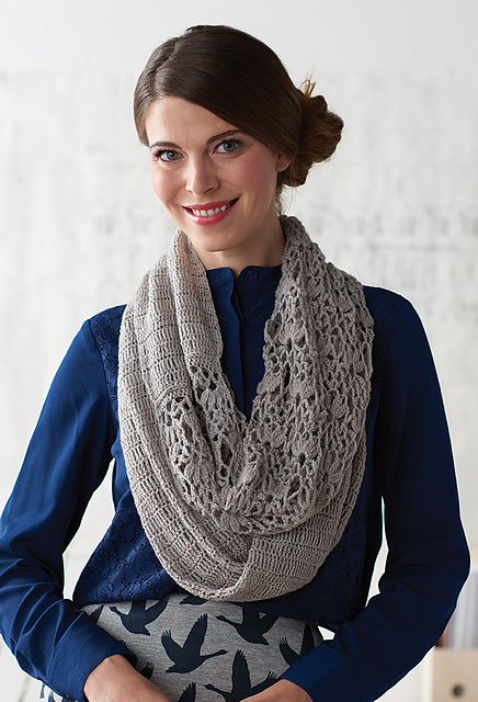Lace Panel Infinity Cowl