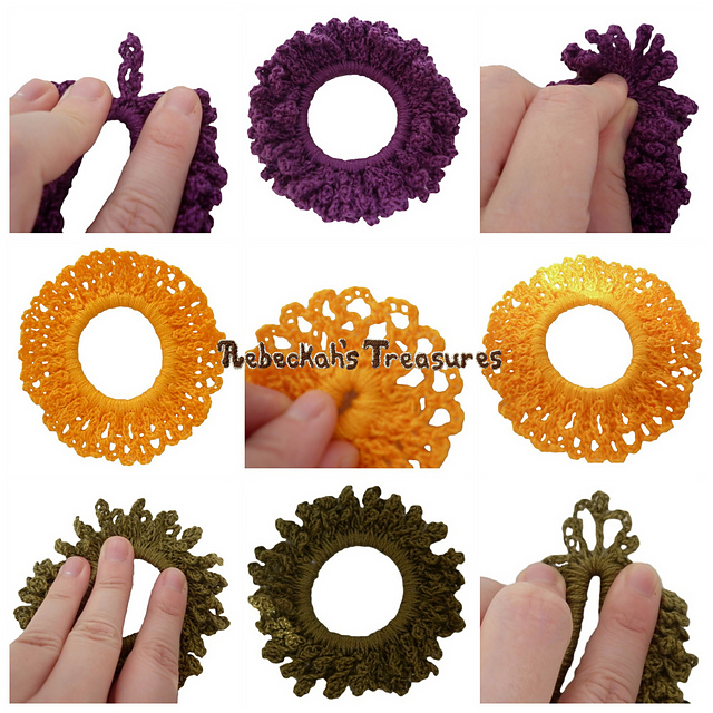 Crochet Autumn Scrunchies from Vol. 1
