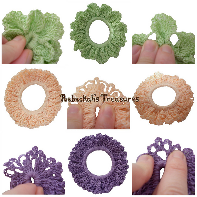 Crochet Spring Scrunchies from Vol. 1