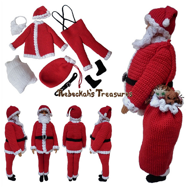 Santa for Fashion Dolls