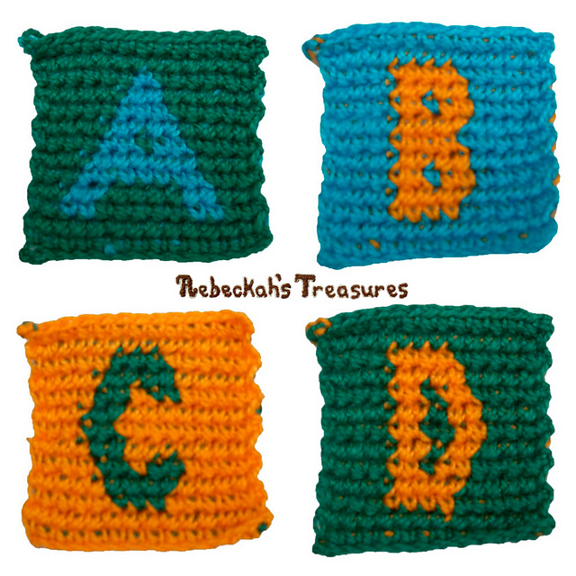 A to D Block Squares