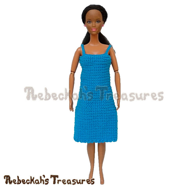 Simply Bluetiful Woman Fashion Doll Dress