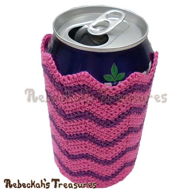 Chevron Soda Can Cozy