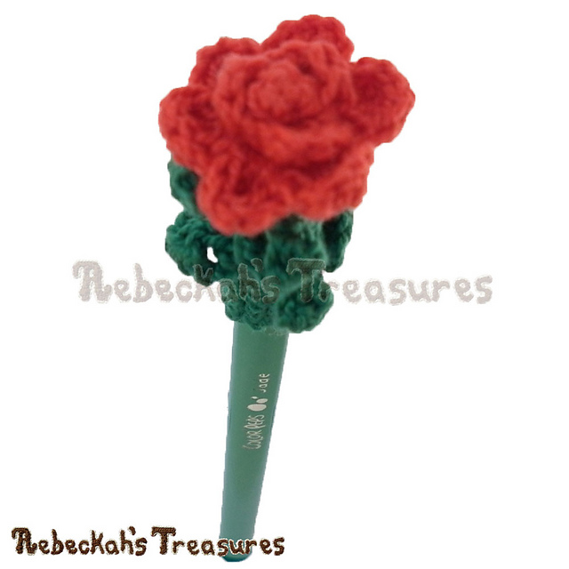 Rose Pencil Topper