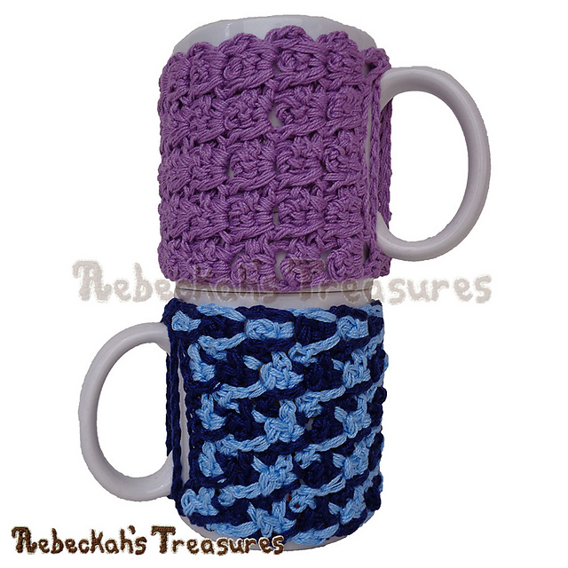 Picot Drops Mug Cozy