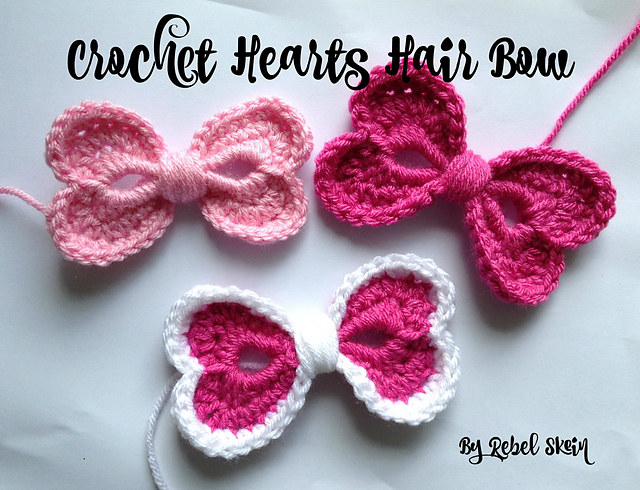 Hearts Hair Bow
