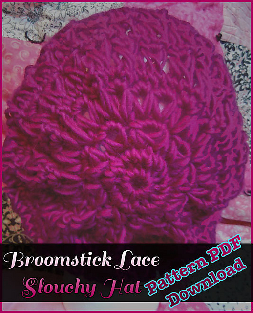 Broomstick Lace Slouch Hat