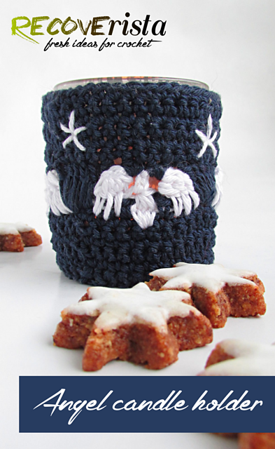 Angel candle holder / decorative cozy