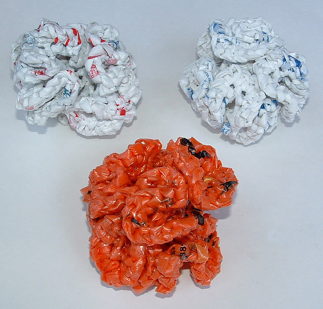 Plarn Scrubbie Coral