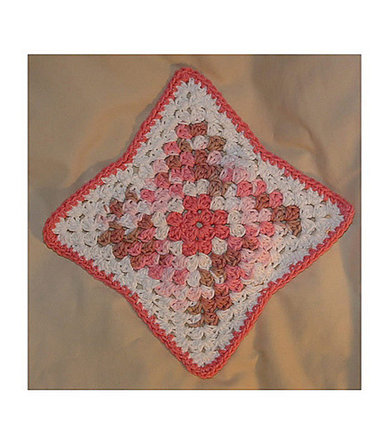 Pointed Granny Dishcloth