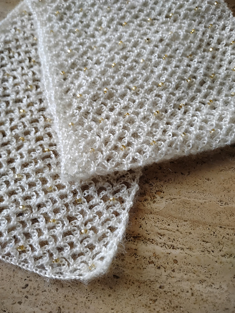 Beaded Lace Scarf