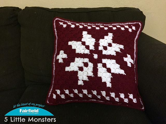 Scandinavian Snowflake  pillow