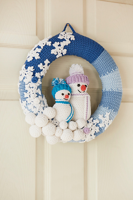 Snowman Wreath