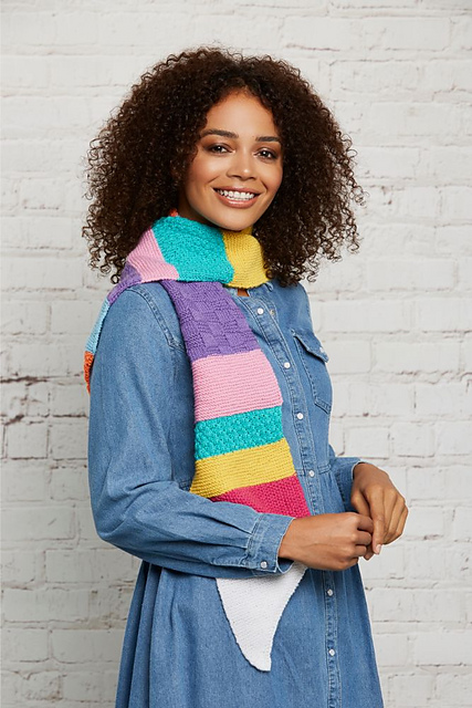 Ribbon Candy Scarf
