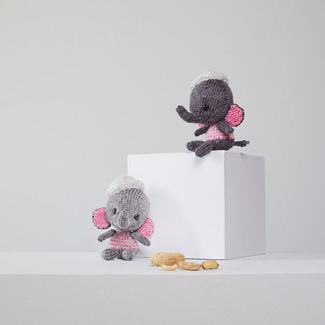 Emily and Edward Knit Elephants