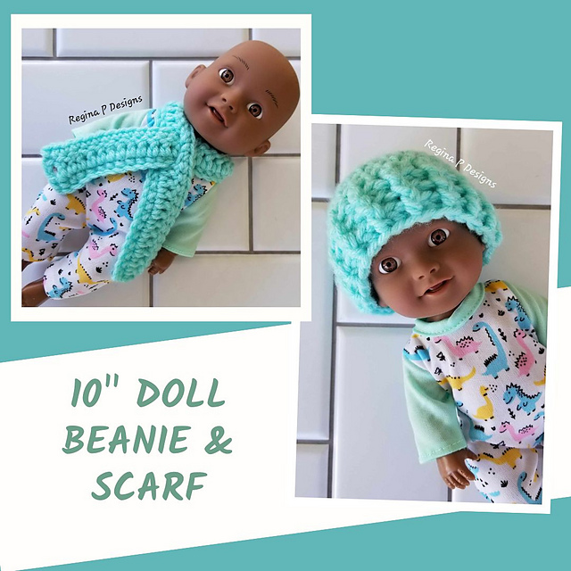 10" Doll Beanie & Scarf