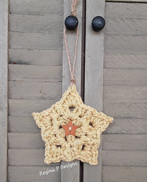 Rustic Star Ornament