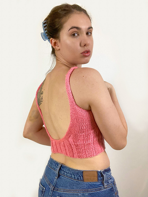 Ravelry: Summer Breeze Backless Knit Tank pattern by Rebecca Reill