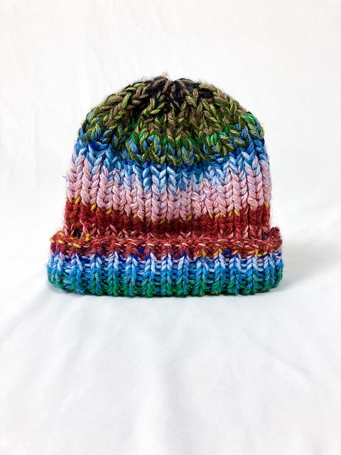 Scrap Yarn Kaleidoscope Beanie