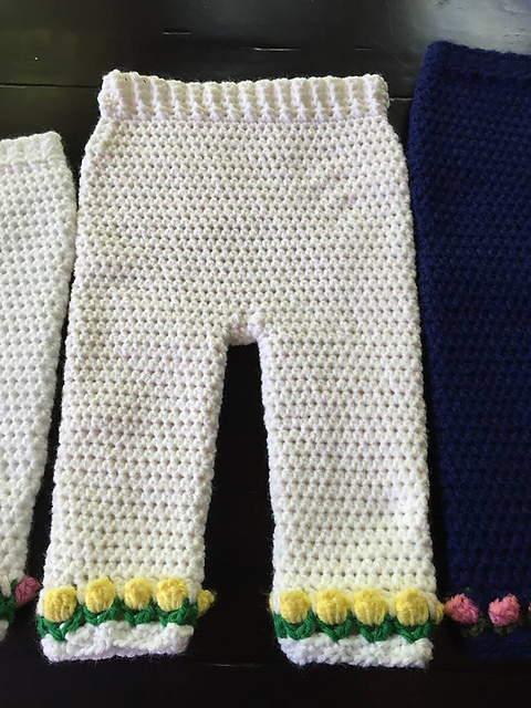 Tulip field gir's pants