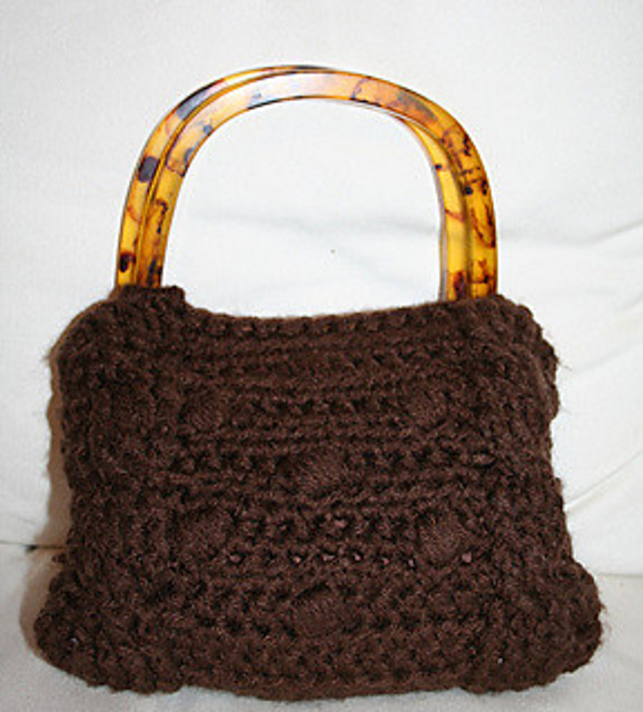 Cable and Bobble Purse