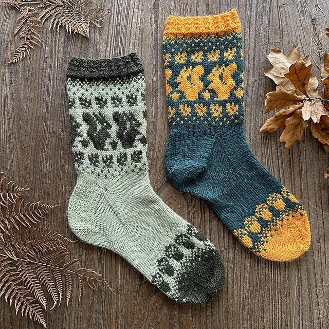 Squirrel socks