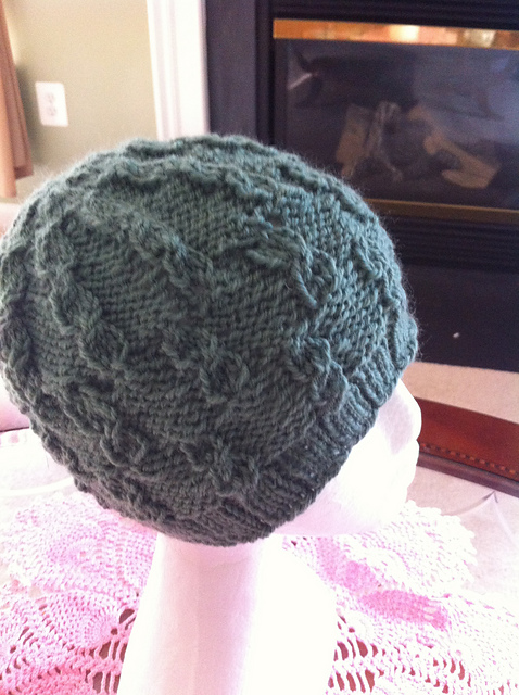 Faux Cabled Hat