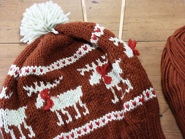 Moose Fair Isle Hat