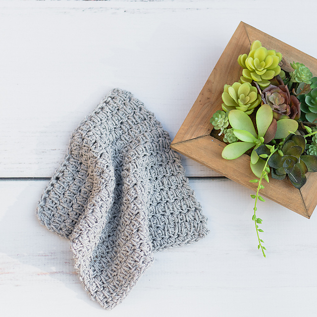 Spike Stitch Dishcloth