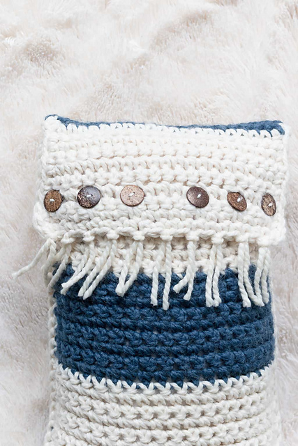 Zaffre Fringe Pillow