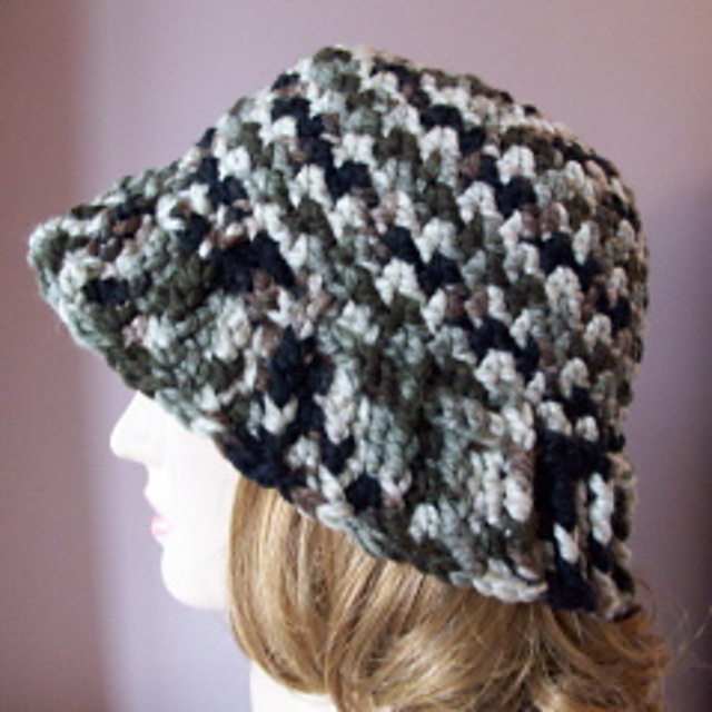 Seed Stitch Brim Hat