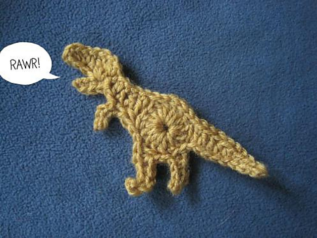 Ravelry: T-Rex Applique pattern by Pride Of Lions
