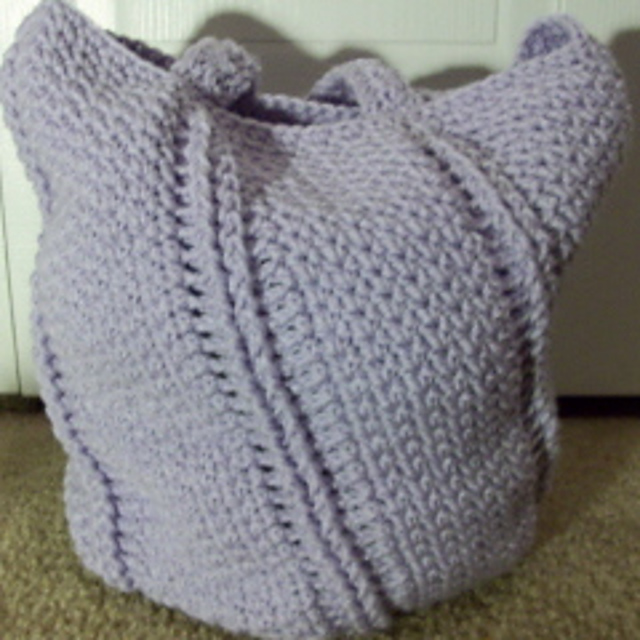 Spiral Textured Seed Stitch Bag