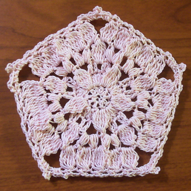 Clustered Puffy Pentagon Doily