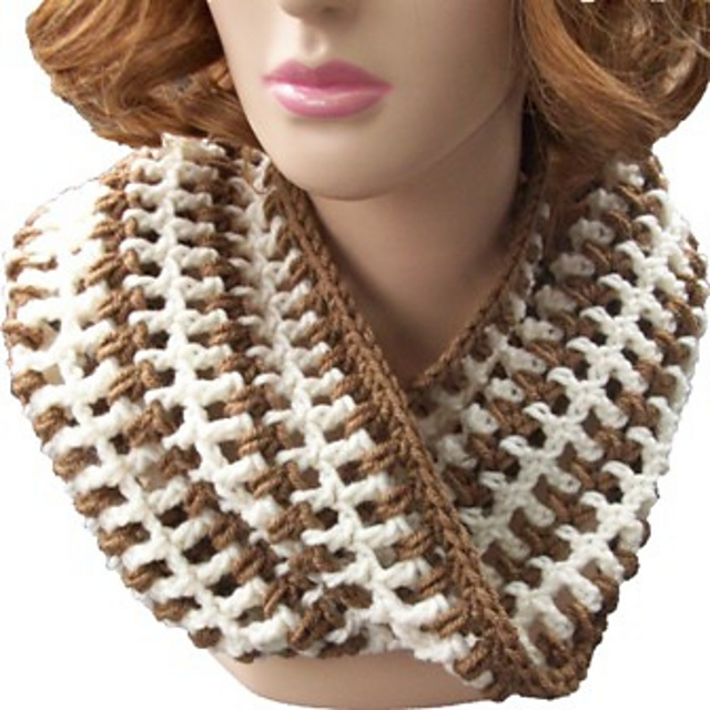 Easy Lace and Puff Cowl