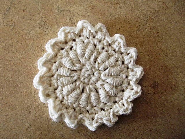 A Bullion Stitch Coaster