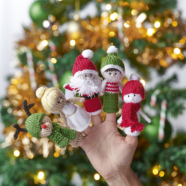 Santa's Grotto Finger Puppets
