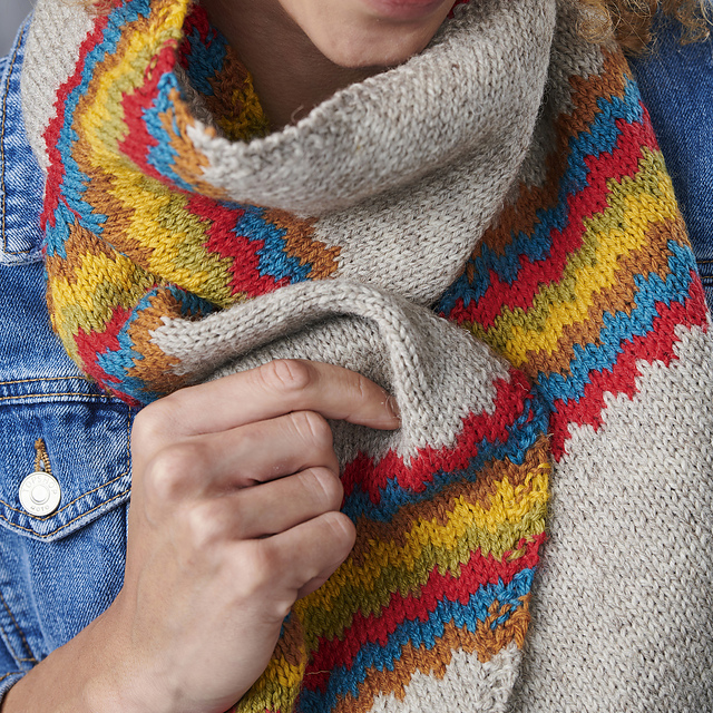 Rainbow Striped Scarf