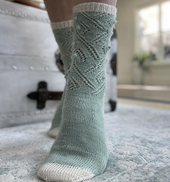 Ostrich Fern Socks