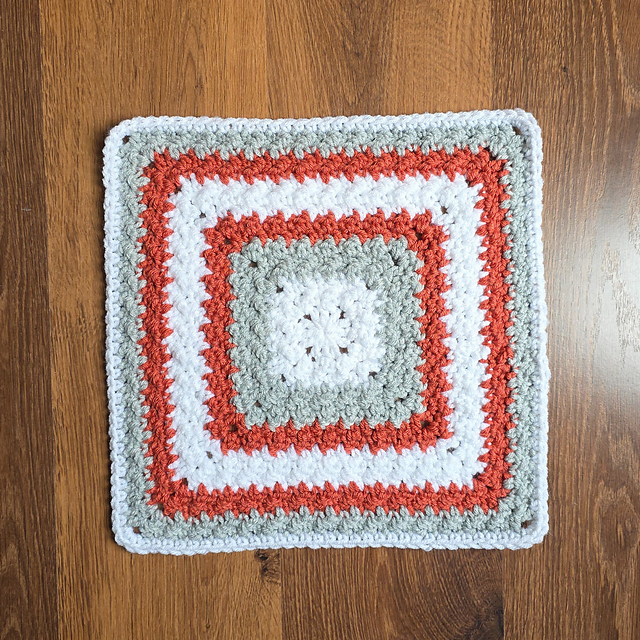 Endless Griddle Stitch Blanket Square