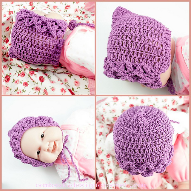 It Won't Bite! Crocodile Stitch Baby Bonnet
