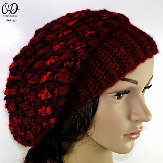 Pretty Cluster Stitch Slouch Hat