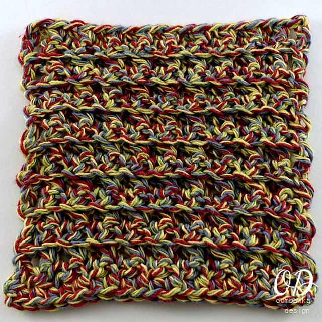 Single Crochet Cluster Stitch Dishcloth
