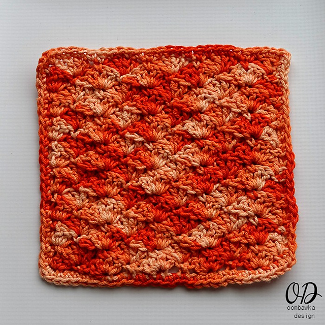 Orange Explosion Dishcloth