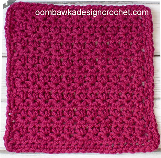 Star Four Point Afghan Square