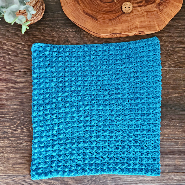A Granule Stitch Washcloth